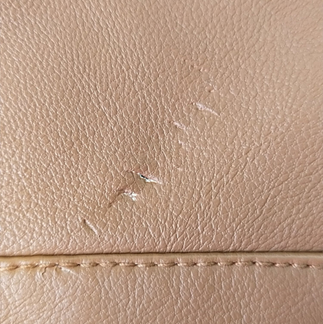 Женская куртка из экокожи Levi's на молнии 1159842742 (Коричневый XXL)
