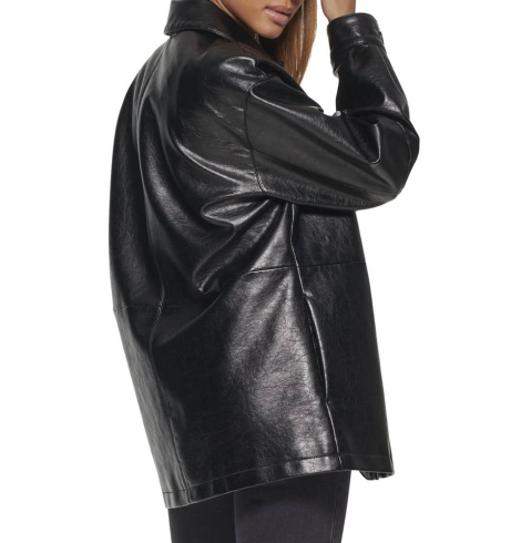 Женская куртка из экокожи Levi's 1159847150 (Черный L)