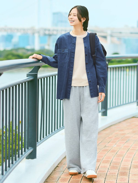 Вельветовая куртка UNIQLO на пуговицах 1159849720 (Синий M)