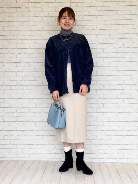 Вельветовая куртка UNIQLO на пуговицах 1159849720 (Синий M)