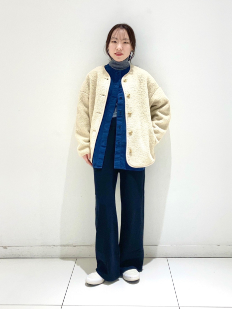 Вельветовая куртка UNIQLO на пуговицах 1159849720 (Синий M)