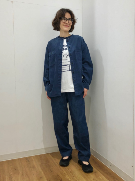 Вельветовая куртка UNIQLO на пуговицах 1159849720 (Синий M)