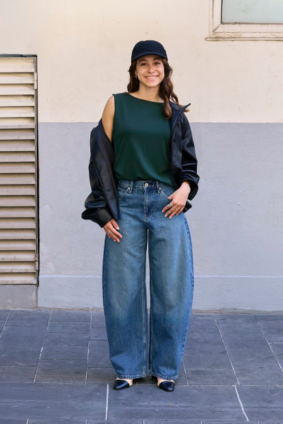 Куртка из экокожи UNIQLO на молнии 1159850501 (Черный S)