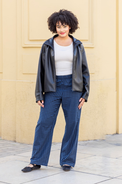 Куртка из экокожи UNIQLO на молнии 1159850501 (Черный S)