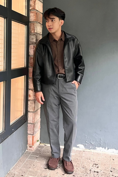 Куртка из экокожи UNIQLO на пуговицах 1159851426 (Черный M)