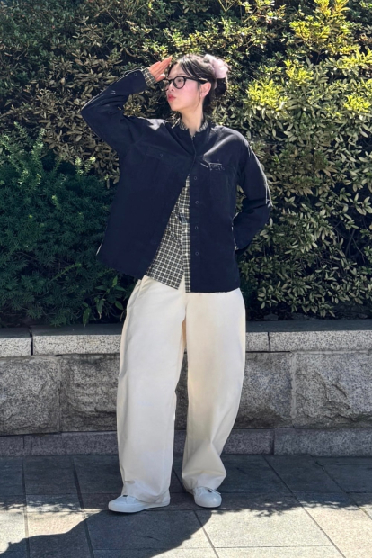 Вельветовая куртка UNIQLO на пуговицах 1159852061 (Серый M)