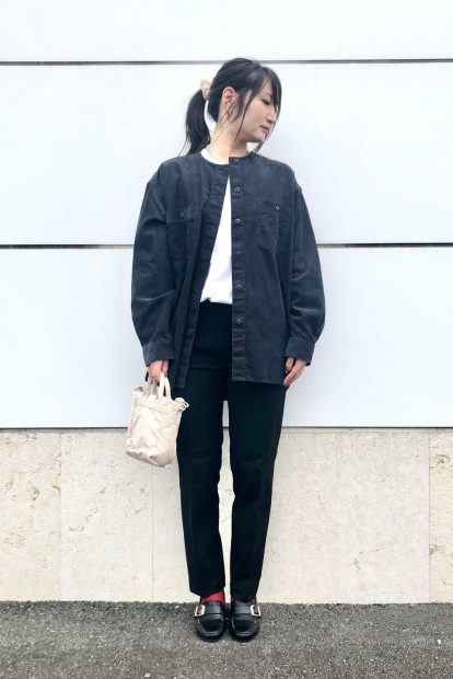 Вельветовая куртка UNIQLO на пуговицах 1159852061 (Серый M)