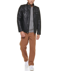 Мужская куртка Levi's из искусственной кожи 1159839817 (Черный XXL)
