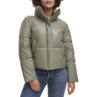 Женская куртка Levi's из экокожи 1159841024 (Серый XL)