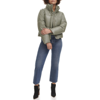 Женская куртка Levi's из экокожи 1159841024 (Серый XL)