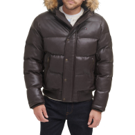 Мужская куртка из искусственной кожи Tommy Hilfiger 1159841817 (Коричневый S)