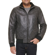Мужской куртка Tommy Hilfiger из искусственной кожи 1159842862 (Черный XXL)