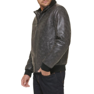 Мужской куртка Tommy Hilfiger из искусственной кожи 1159842862 (Черный XXL)