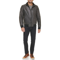 Мужской куртка Tommy Hilfiger из искусственной кожи 1159842862 (Черный XXL)