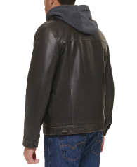 Чоловіча вінтажна куртка Levi's зі штучної шкіри 1159842950 (Коричневий M)