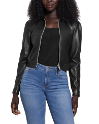 Женская куртка из экокожи GUESS 1159843242 (Черный L)