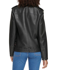 Женская куртка из экокожи Levi's на молнии 1159843815 (Черный XS)