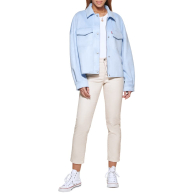 Жіноча велюрова легка куртка Levi's 1159846393 (Блакитний L)