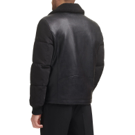 Мужская асимметричная куртка DKNY из экокожи 1159847032 (Черный XXL)