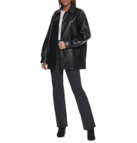 Женская куртка из экокожи Levi's 1159847150 (Черный L)