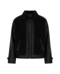 Мужская куртка из экокожи GUESS с шерпой 1159847573 (Черный XL)