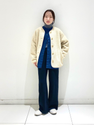 Вельветовая куртка UNIQLO на пуговицах 1159849720 (Синий M)