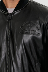Мужской бомбер GUESS из экокожи 1159850473 (Черный M)