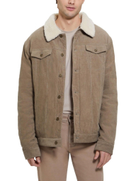 Мужская вельветовая куртка-рубашка Guess 1159850493 (Коричневый XL)