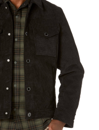 Мужская вельветовая куртка Karl Lagerfeld Paris 1159850495 (Черный XL)