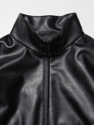 Куртка из экокожи UNIQLO на молнии 1159850501 (Черный S)