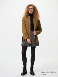 Вельветовая куртка UNIQLO на пуговицах 1159850538 (Коричневый M)