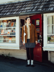 Вельветовая куртка UNIQLO на пуговицах 1159850538 (Коричневый M)