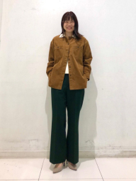 Вельветовая куртка UNIQLO на пуговицах 1159850538 (Коричневый M)