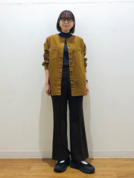 Вельветовая куртка UNIQLO на пуговицах 1159850538 (Коричневый M)