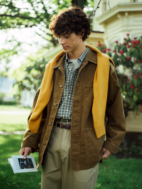 Вельветовая куртка-рубашка UNIQLO на пуговицах 1159853710 (Коричневый M)