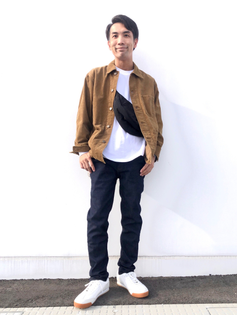 Вельветовая куртка-рубашка UNIQLO на пуговицах 1159853710 (Коричневый M)