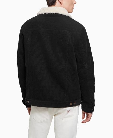 Мужская вельветовая куртка-рубашка Guess 1159855089 (Черный XXL)