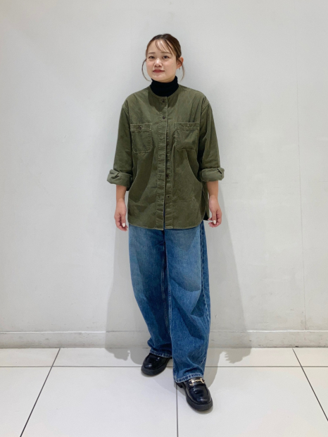 Вельветовая куртка UNIQLO на пуговицах 1159855894 (Зеленый XL)