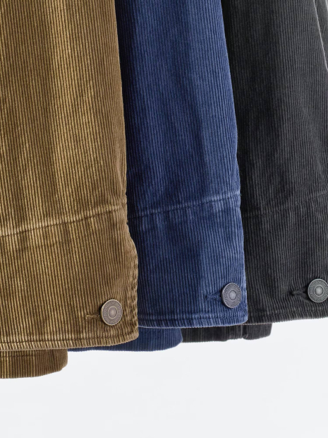 Вельветовая куртка-рубашка UNIQLO на пуговицах 1159855915 (Серый L)