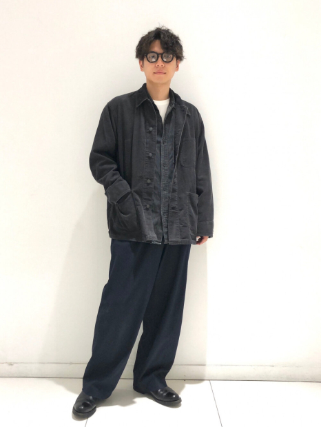 Вельветовая куртка-рубашка UNIQLO на пуговицах 1159855915 (Серый L)