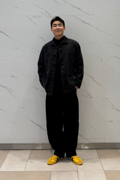 Вельветовая куртка-рубашка UNIQLO на пуговицах 1159855915 (Серый L)