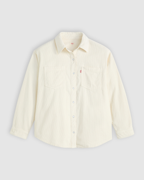 Жіноча вельветова куртка-сорочка Levi's 1159856297 (Молочний XXL)