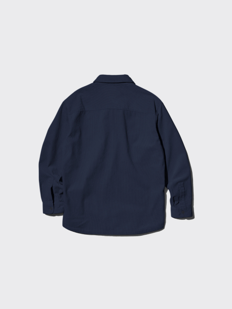 Мужская вельветовая куртка-рубашка UNIQLO 1159857848 (Синий L)