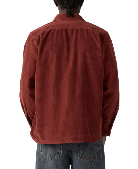 Мужская вельветовая куртка-рубашка Levi's на пуговицах 1159863764 (Коричневый XL)