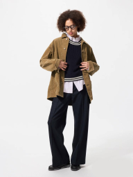 Вельветовая куртка-рубашка UNIQLO на пуговицах 1159853710 (Коричневый M)