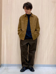 Вельветовая куртка-рубашка UNIQLO на пуговицах 1159853710 (Коричневый M)