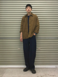 Вельветовая куртка-рубашка UNIQLO на пуговицах 1159853710 (Коричневый M)