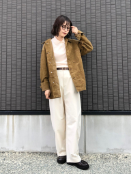 Вельветовая куртка-рубашка UNIQLO на пуговицах 1159853710 (Коричневый M)