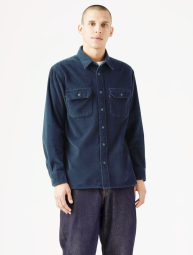 Мужская вельветовая куртка-рубашка Levi's на пуговицах 1159856521 (Синий L)