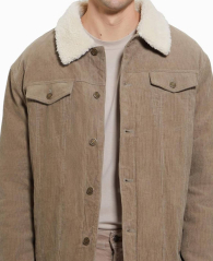 Чоловіча вельветова куртка-сорочка Guess 1159858563 (Бежевий XXL)
